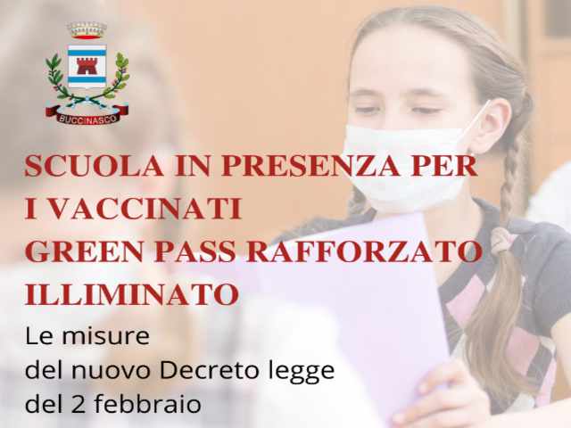 Novità su frequenza scolastica e green pass