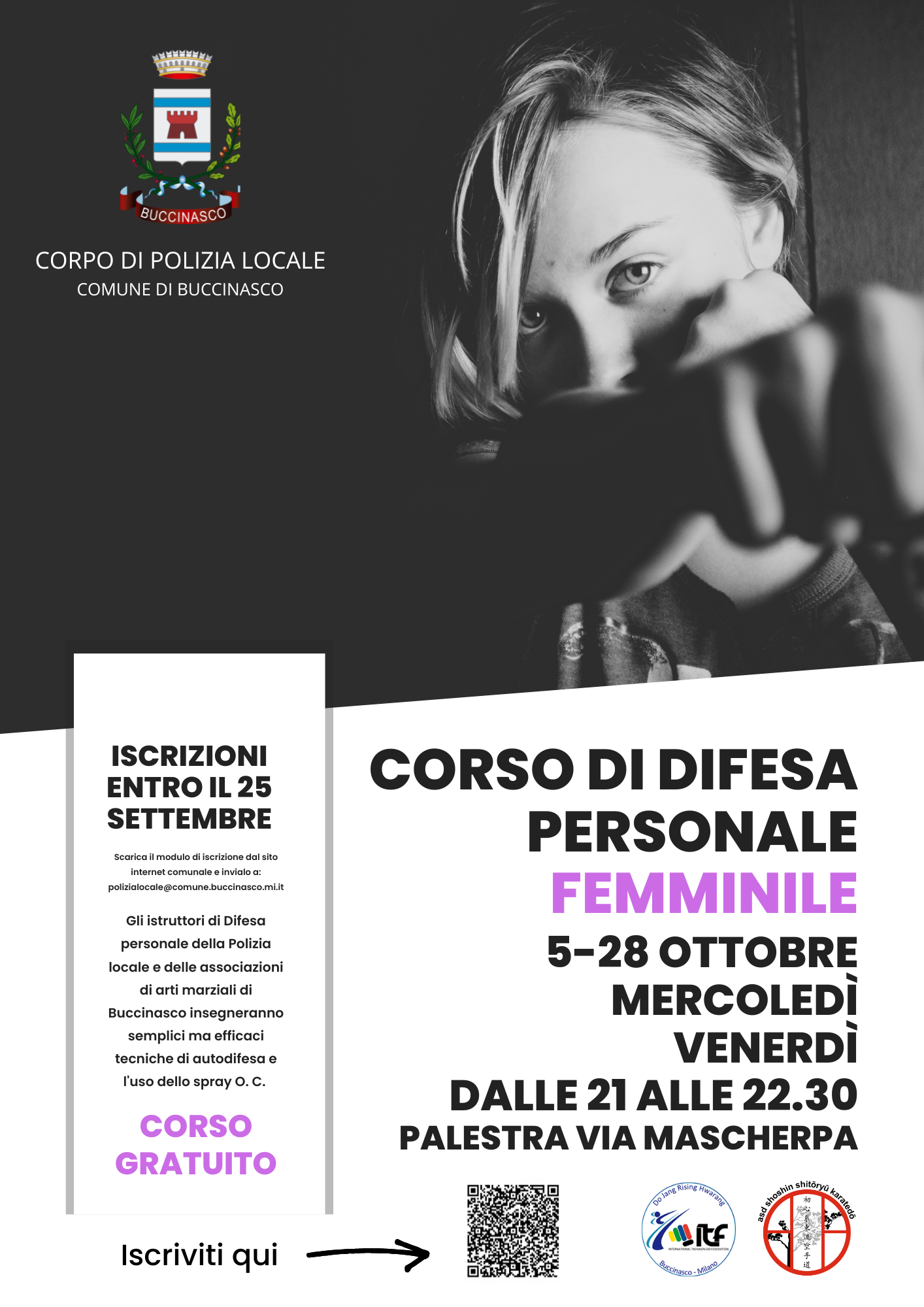 Buccinasco, Corso gratuito di difesa personale femminile - Comune di  Buccinasco