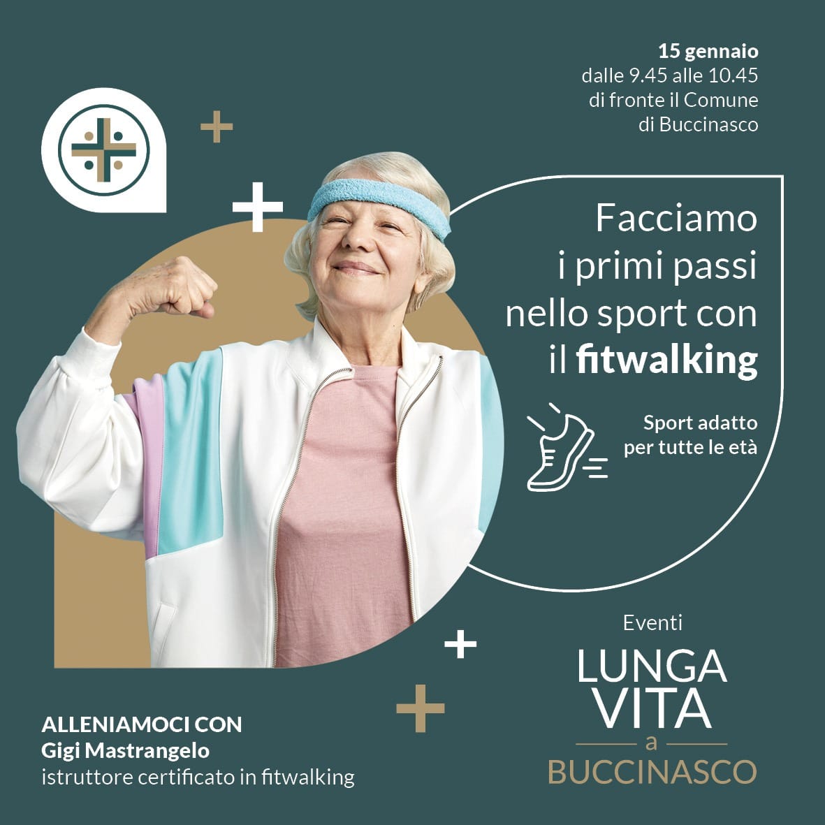 Primi passi nello sport con il fitwalking a Buccinasco 