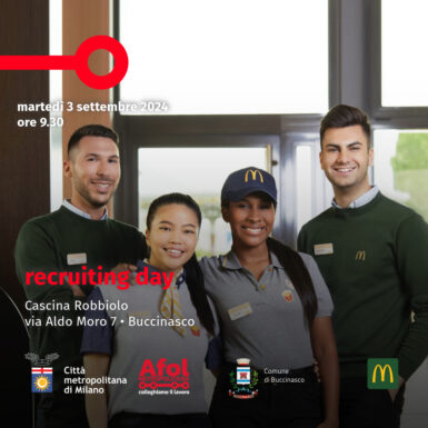 Recruiting day McDonald’s a Buccinasco con Afol metropolitana