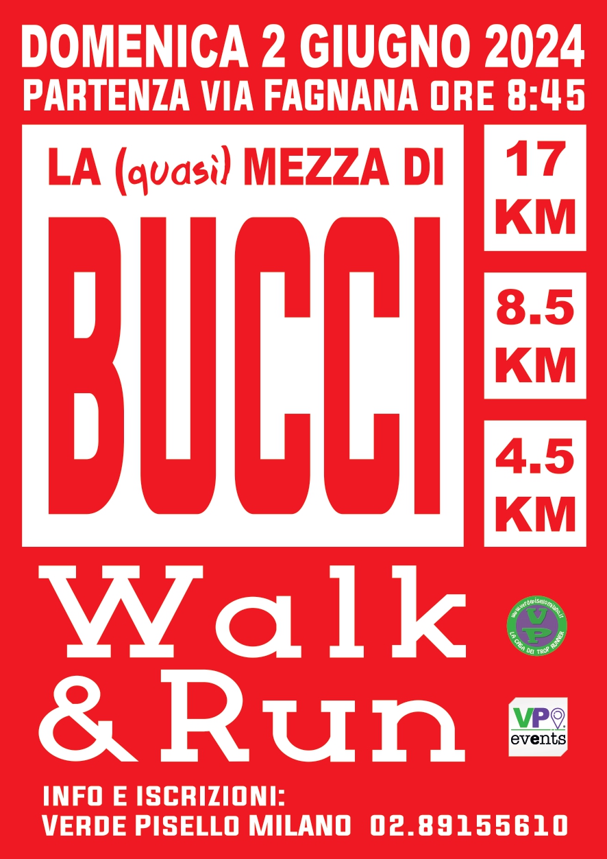 Festa dello Sport, domenica 2 giugno “La (quasi) mezza di Bucci”