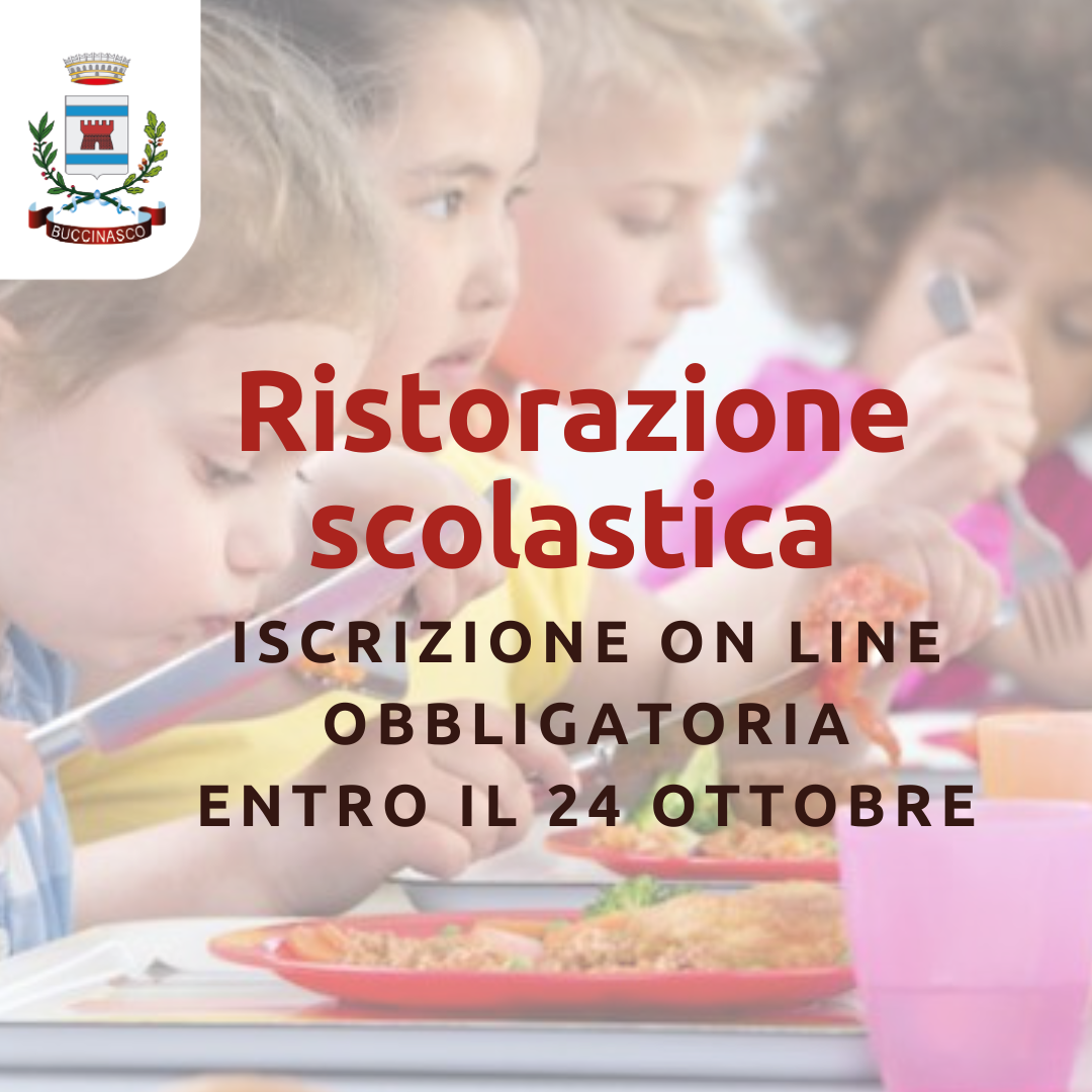 Ristorazione scolastica Buccinasco, iscrizione on line obbligatoria