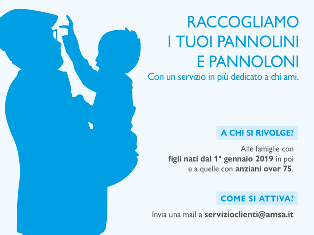 Buccinasco, Raccolta domiciliare gratuita dei pannolini